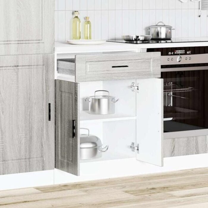 Vidaxl Küchenunterschrank Porto Grau Sonoma Eiche 60cm - bis zu 35% Rabatt
