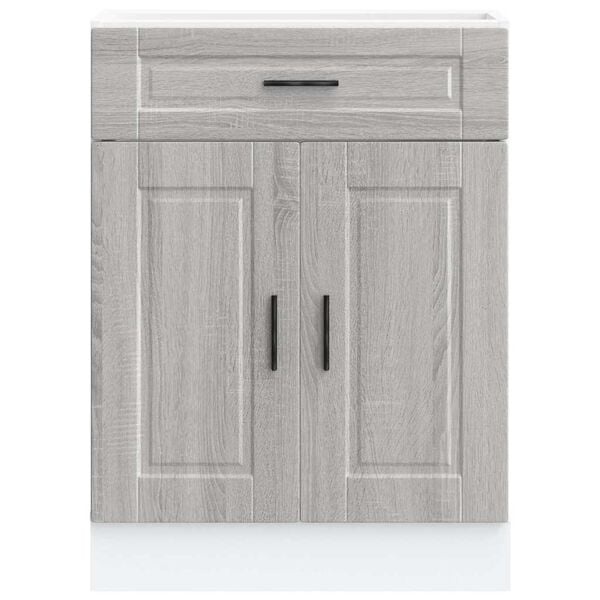 Vidaxl Küchenunterschrank Porto Grau Sonoma Eiche 60cm - bis zu 35% Rabatt