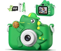 Dino-Digitalkamera für Kinder: 1080p, 32GB, stoßfest - bis zu 32% günstiger