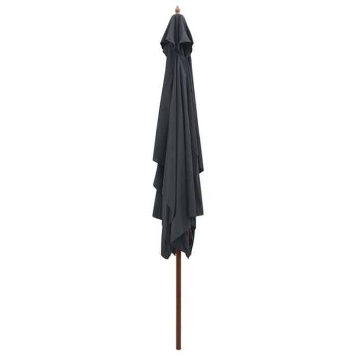 Vidaxl Rechteckiger Holz-Sonnenschirm 200x300 cm, Anthrazit - bis zu 34% sparen