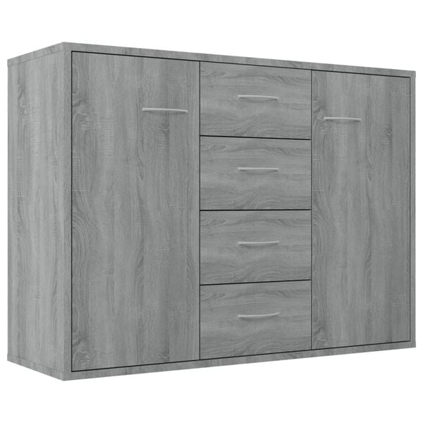 Vidaxl Sideboard in Sonoma Eiche Grau - Stilvoller Stauraum bis zu 35% reduziert