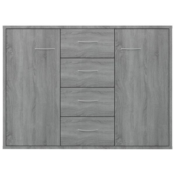 Vidaxl Sideboard in Sonoma Eiche Grau - Stilvoller Stauraum bis zu 35% reduziert