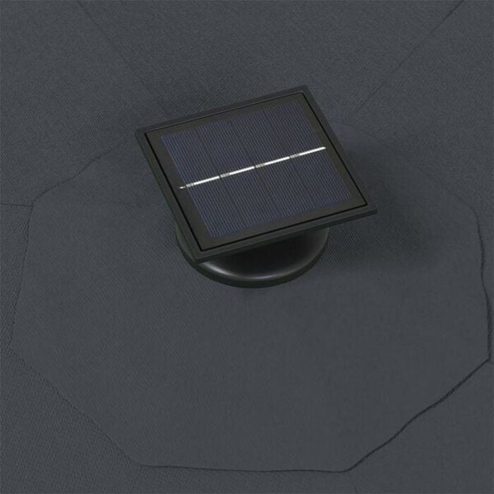 Vidaxl Wandparasol mit LED 300 cm Anthrazit - Sparen Sie bis zu 35% im Outlet