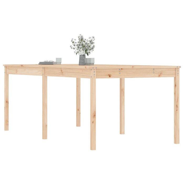 Vidaxl Großer Massivholz-Gartentisch aus Kiefer 203,5x100cm - bis zu 35% Rabatt