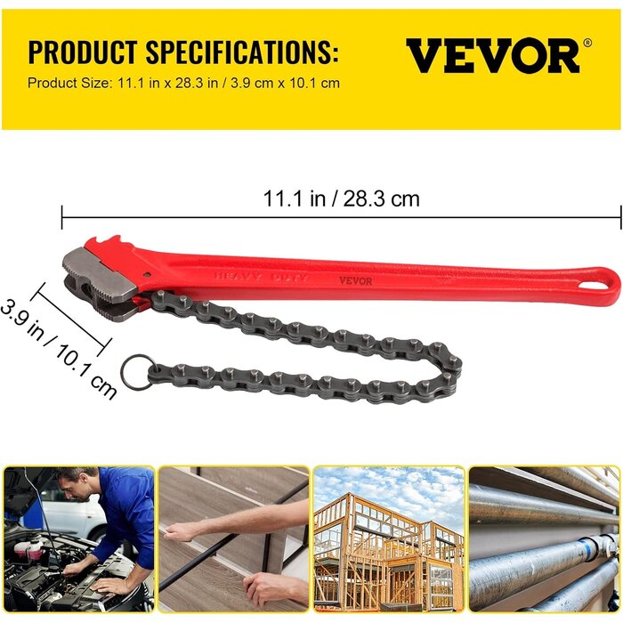 Vevor 36 Zoll Kettenrohrzange Heavy Duty - Bis zu 35% Rabatt