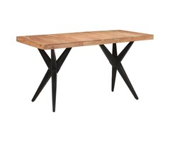 Vidaxl Industrie-Esstisch 140x70cm aus massivem Akazienholz - bis zu 35% sparen