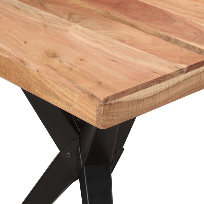 Vidaxl Industrie-Esstisch 140x70cm aus massivem Akazienholz - bis zu 35% sparen