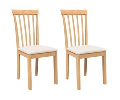 Vidaxl Esszimmerstühle 2er Set Gummibaumholz Natur - Outlet bis zu 35% Rabatt