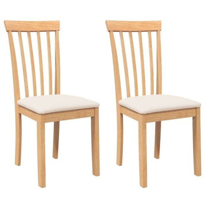 Vidaxl Esszimmerstühle 2er Set Gummibaumholz Natur - Outlet bis zu 35% Rabatt