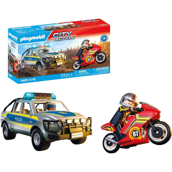Playmobil Polizeiwagen Spielset mit Licht & Sound - 35-teilig - bis zu 32% günstiger