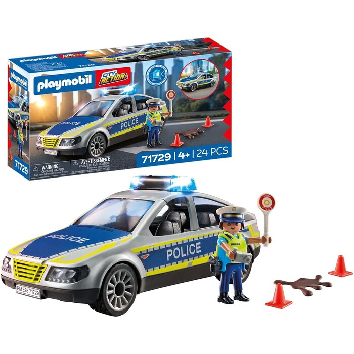 Playmobil Polizeiwagen Spielset mit Licht & Sound - 35-teilig - bis zu 32% günstiger