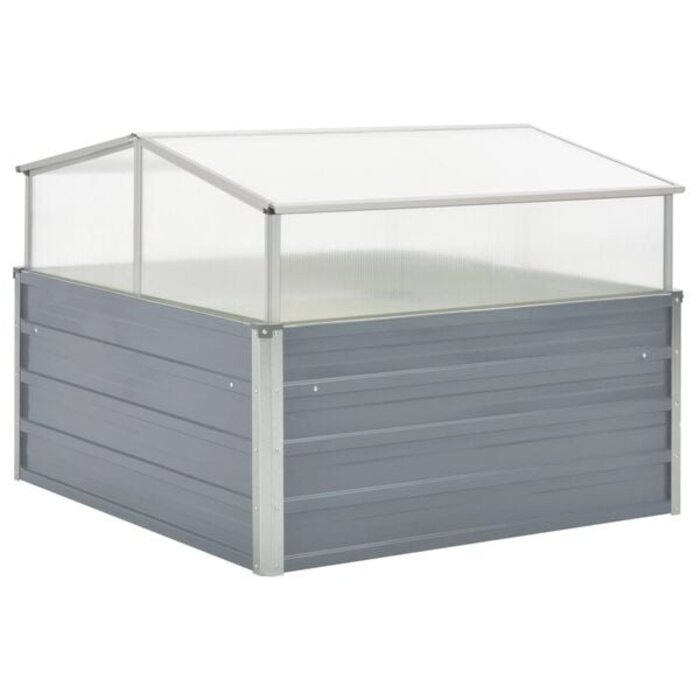 Vidaxl Frühbeet 100x100x85 cm - Verzinkter Stahl - Bis zu 33% Rabatt