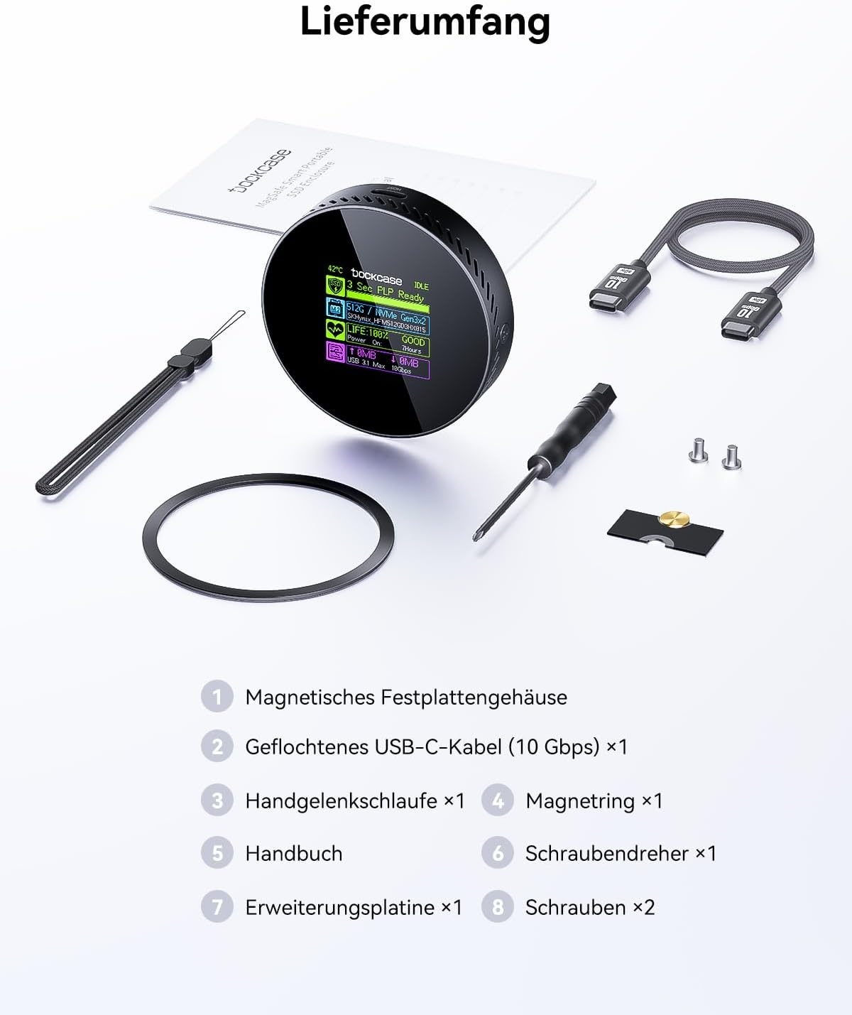 Magnetisches M.2 NVMe SSD-Gehäuse für iPhone - bis zu 77% günstiger