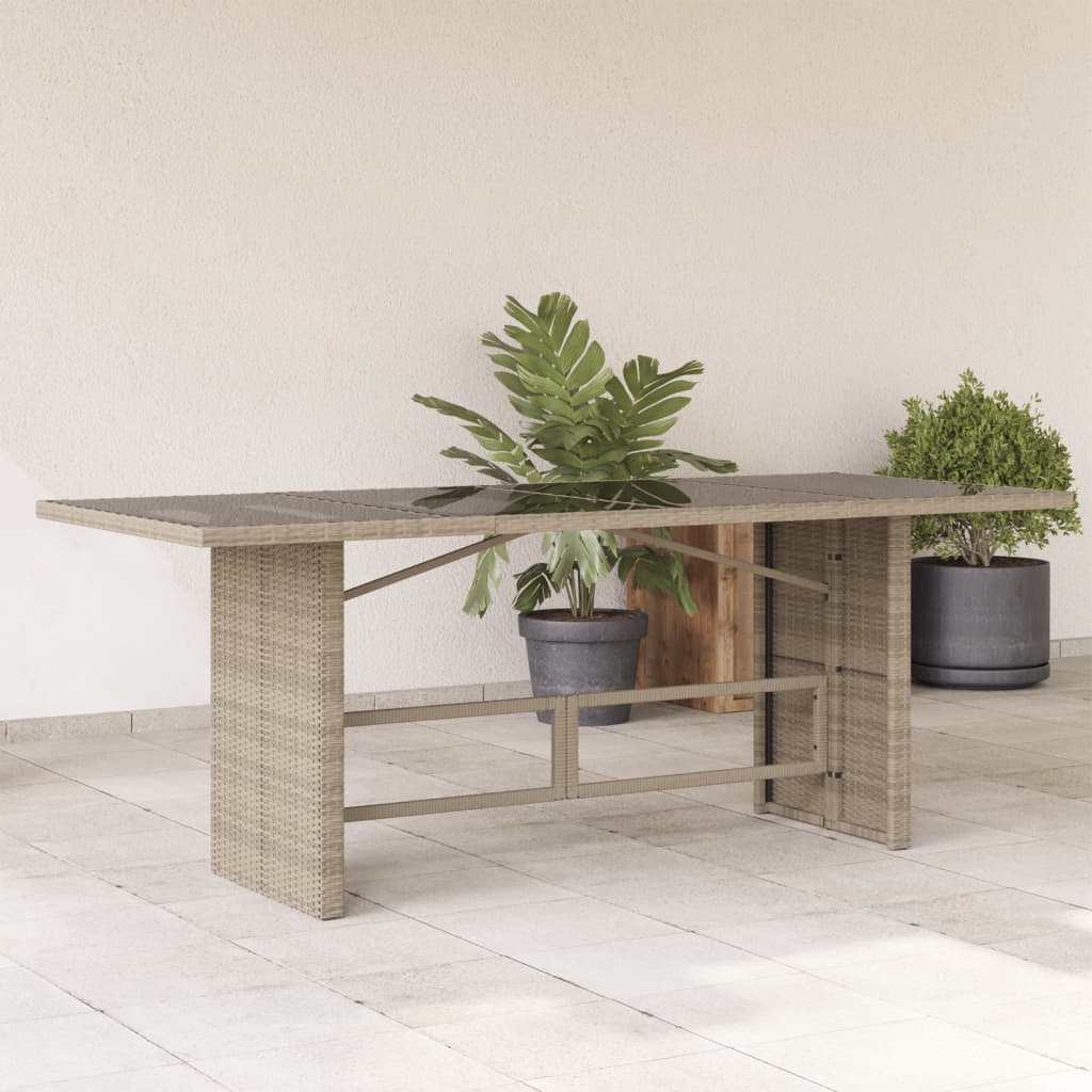 Vidaxl Eleganter Gartentisch aus Rattan 190x80cm - jetzt bis zu 35% Rabatt