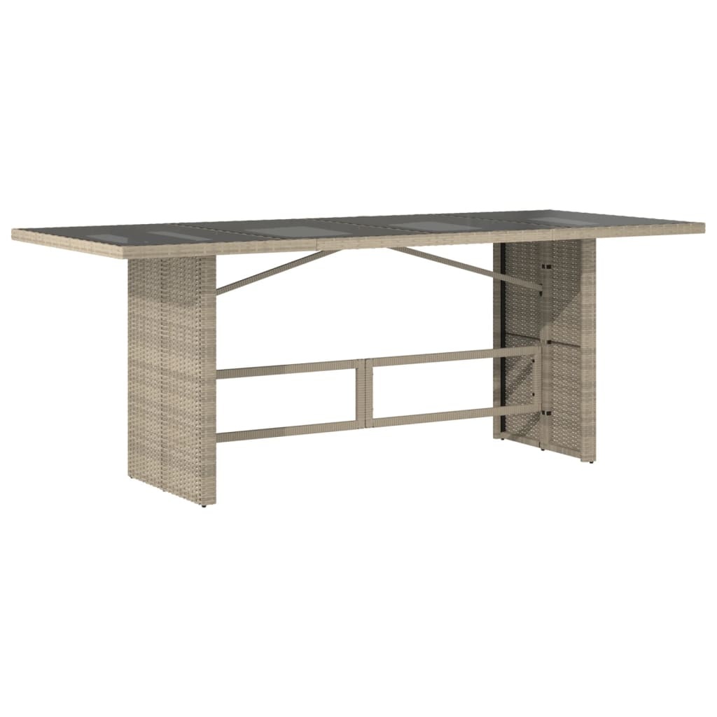 Vidaxl Eleganter Gartentisch aus Rattan 190x80cm - jetzt bis zu 35% Rabatt