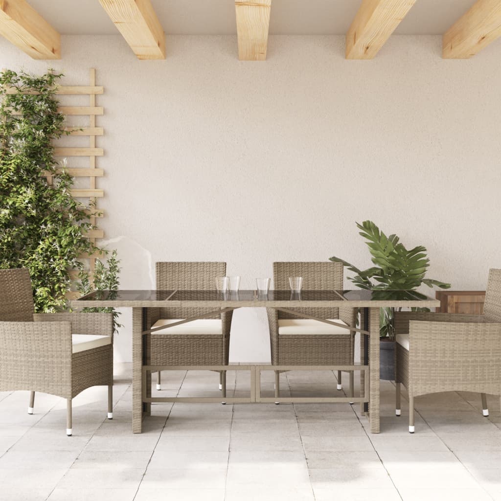 Vidaxl Eleganter Gartentisch aus Rattan 190x80cm - jetzt bis zu 35% Rabatt