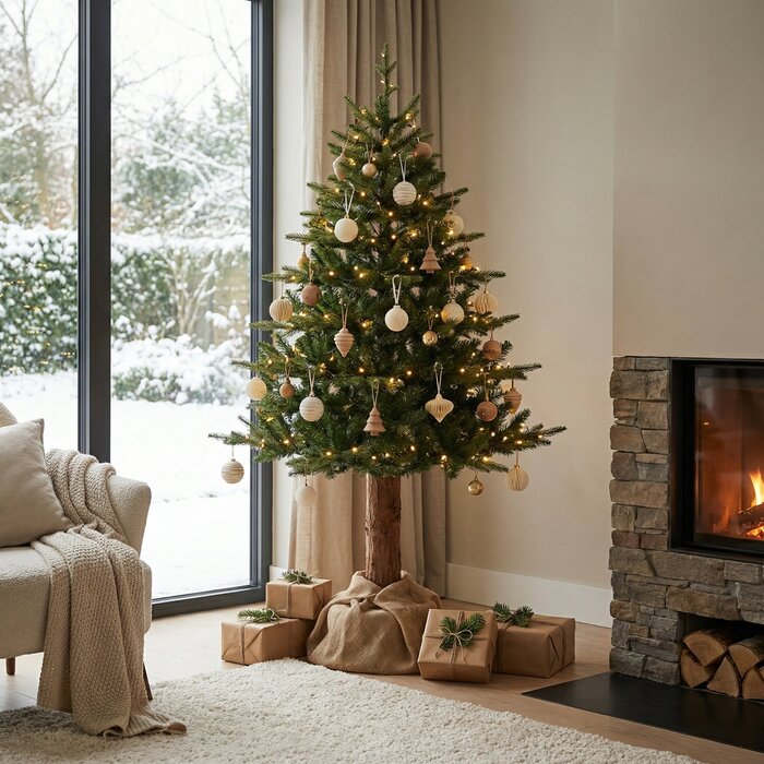 Viking Choice Künstlicher Weihnachtsbaum 190 cm mit Echtholzstamm - bis zu 33% reduziert