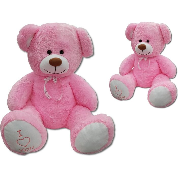 Viking Choice Riesiger Plüschbär 160 cm Rosa mit Herz - Bis zu 24% Rabatt im Outlet