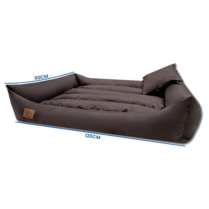 Viking Choice XXL Hundebett 120x90 cm Kunstleder | Formstabil & Waschbar | Bis zu 24% Rabatt