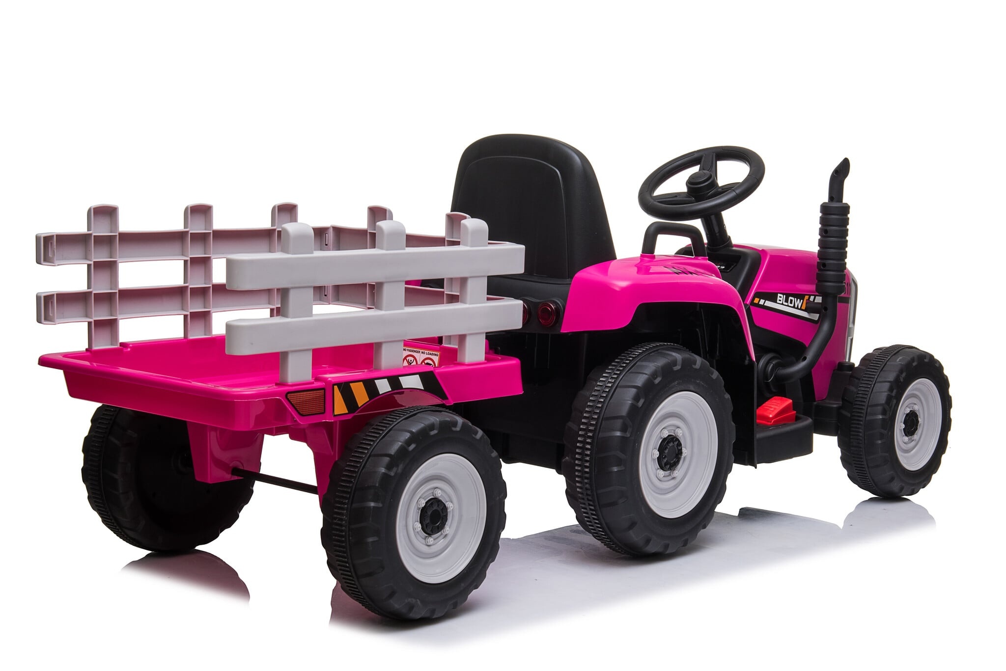 Viking Choice Elektro-Kindertraktor mit Anhänger - Rosa - Bis zu 36% Rabatt