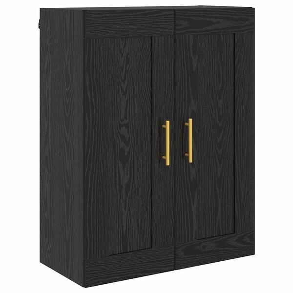Vidaxl Moderner Wandschrank in Schwarz-Eiche, 69,5x34x90 cm - bis zu 34% sparen