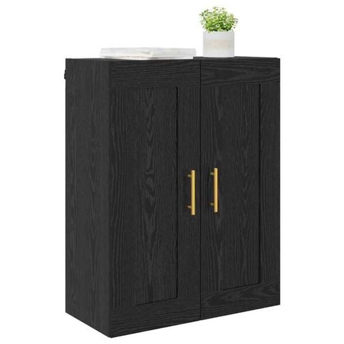 Vidaxl Moderner Wandschrank in Schwarz-Eiche, 69,5x34x90 cm - bis zu 34% sparen