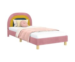 Vidaxl Stilvolles Kinderbett mit Samtbezug, 90x190 cm - bis zu 35% Rabatt