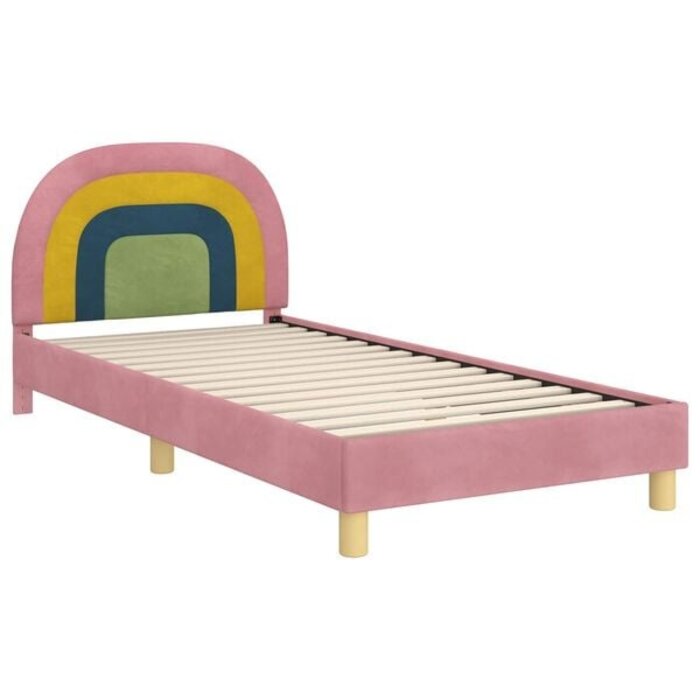 Vidaxl Stilvolles Kinderbett mit Samtbezug, 90x190 cm - bis zu 35% Rabatt