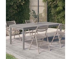 Vidaxl Gartentisch Massives Akazienholz 200x100cm Grau - Outlet bis zu 35% Rabatt