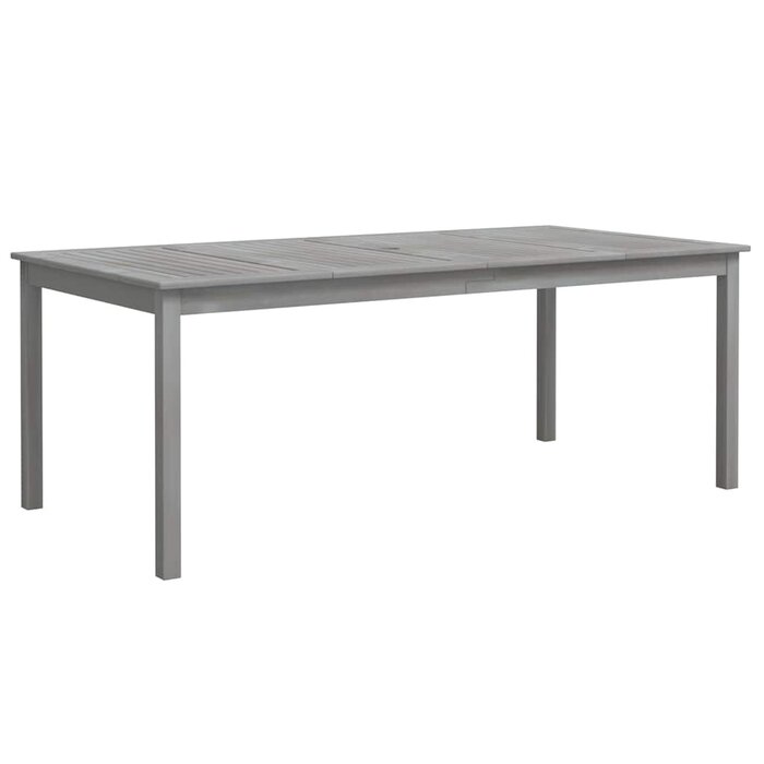 Vidaxl Gartentisch Massives Akazienholz 200x100cm Grau - Outlet bis zu 35% Rabatt