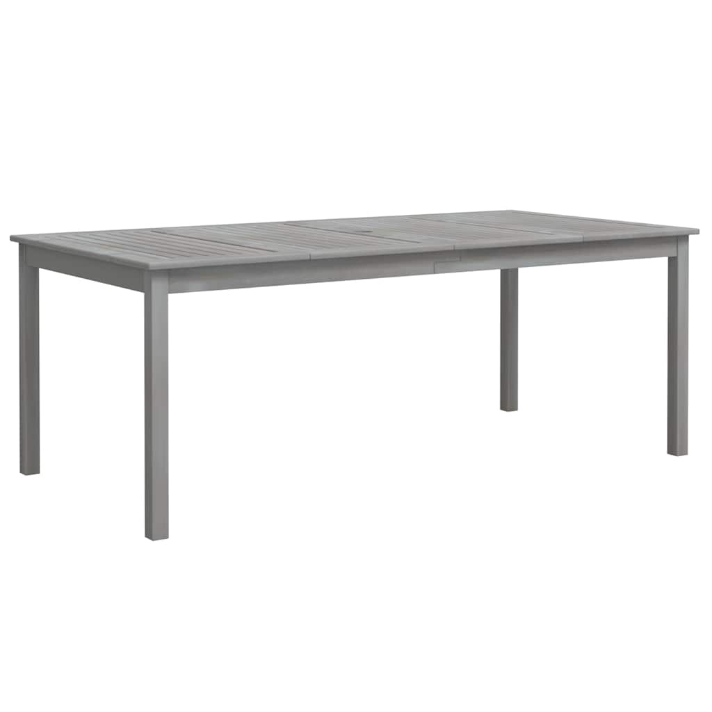 Vidaxl Gartentisch Massives Akazienholz 200x100cm Grau - Outlet bis zu 35% Rabatt