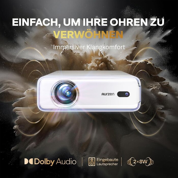 Full HD Videoprojektor 1080p mit 4K-Support - Jetzt bis zu 35% sparen
