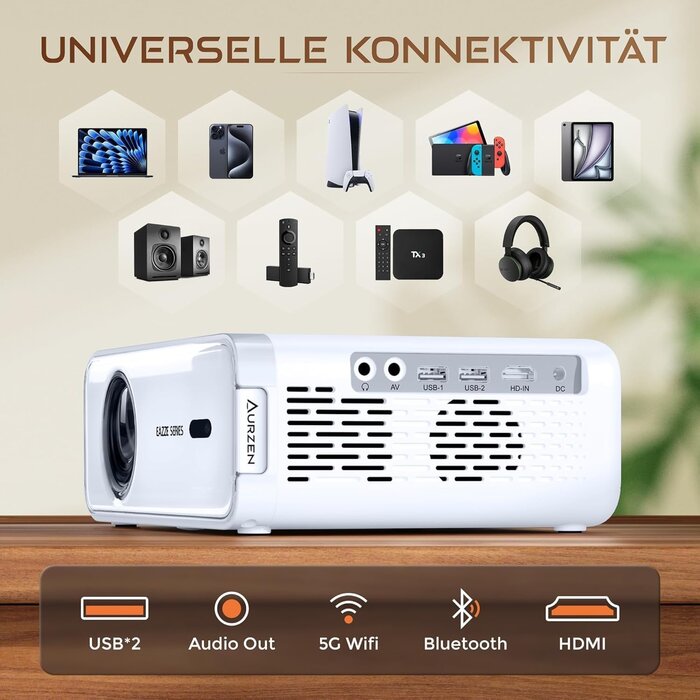 Full HD Videoprojektor 1080p mit 4K-Support - Jetzt bis zu 35% sparen