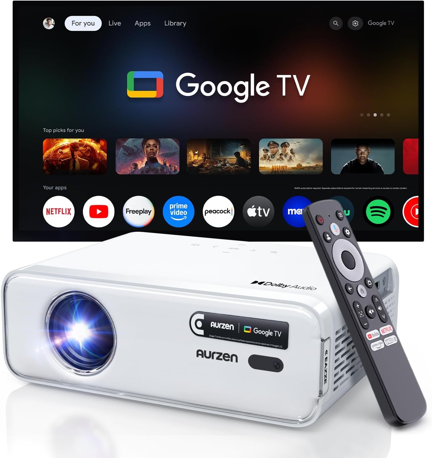 Full HD Videoprojektor 1080p mit 4K-Support - Jetzt bis zu 35% sparen