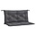 Gartenbankauflagen 2er-Set 100x50x7 cm Anthrazit - bis zu 32% sparen