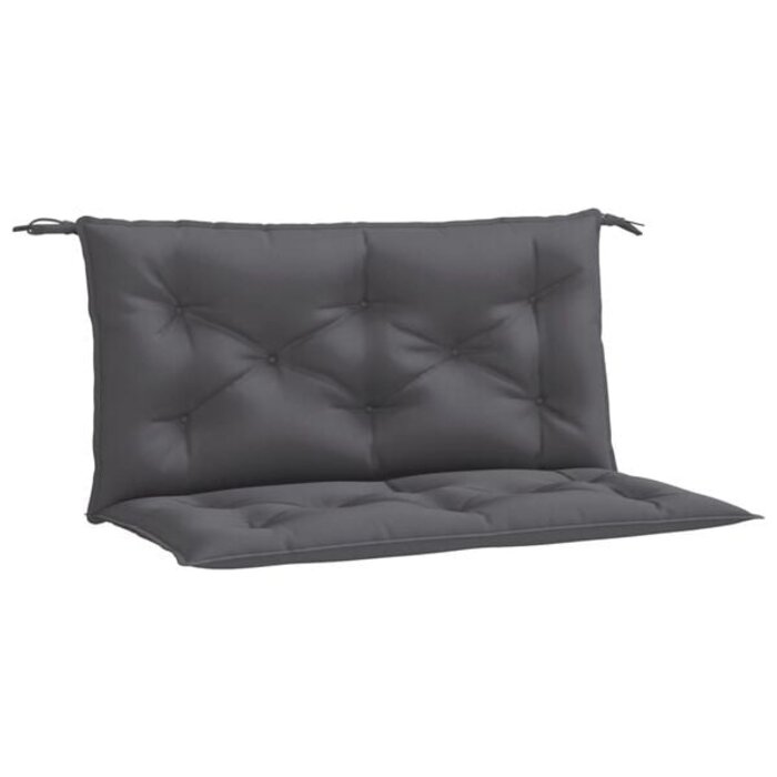 Gartenbankauflagen 2er-Set 100x50x7 cm Anthrazit - bis zu 32% sparen