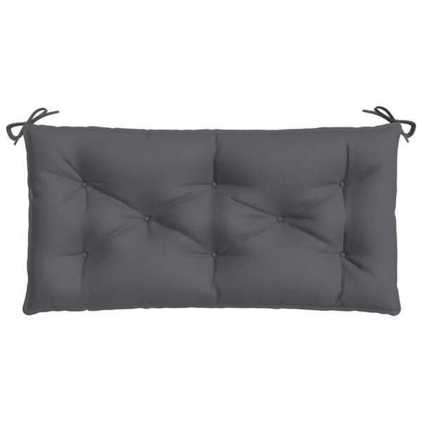 Gartenbankauflagen 2er-Set 100x50x7 cm Anthrazit - bis zu 32% sparen