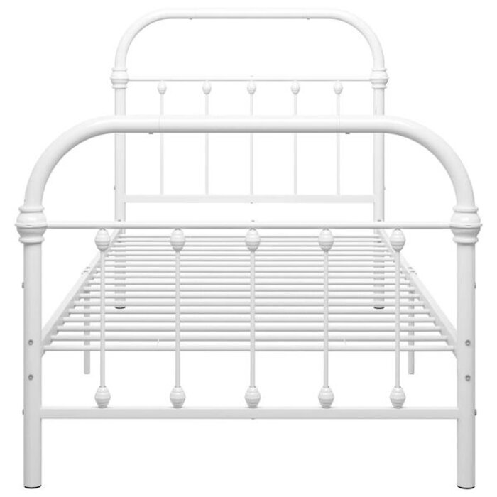 Metallbettgestell Weiß 100x200 cm - Zeitloses Design - bis zu 34% sparen