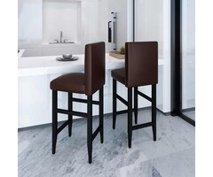 Edles Barhocker 2er-Set in Dunkelbraun - Jetzt bis zu 30% Rabatt sichern