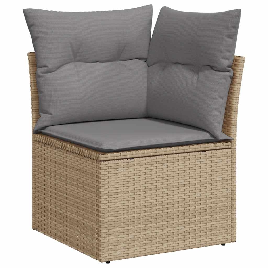 Modulares Garten-Ecksofa Poly-Rattan Beige - Jetzt bis zu 35% sparen