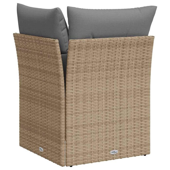 Modulares Garten-Ecksofa Poly-Rattan Beige - Jetzt bis zu 35% sparen