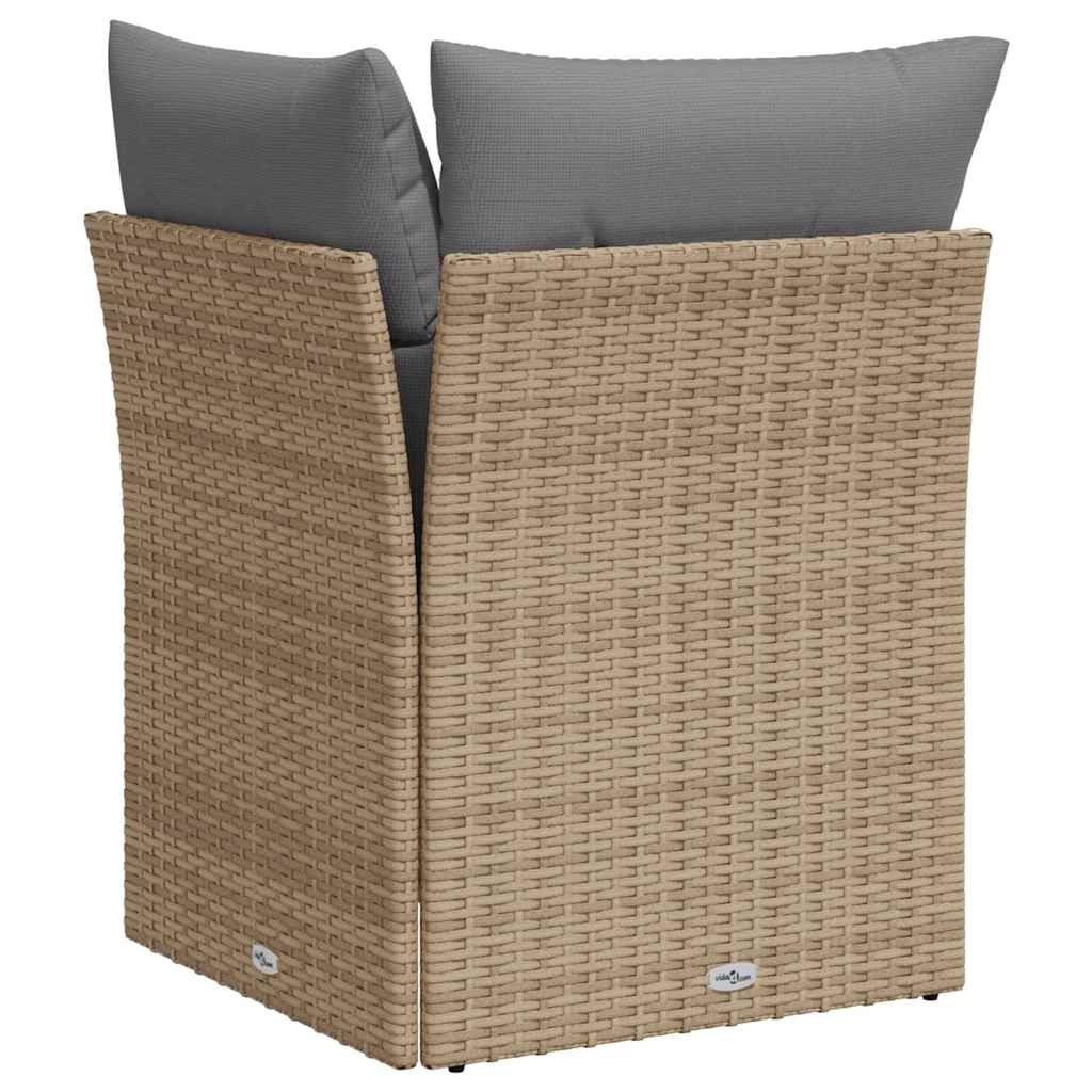 Modulares Garten-Ecksofa Poly-Rattan Beige - Jetzt bis zu 35% sparen