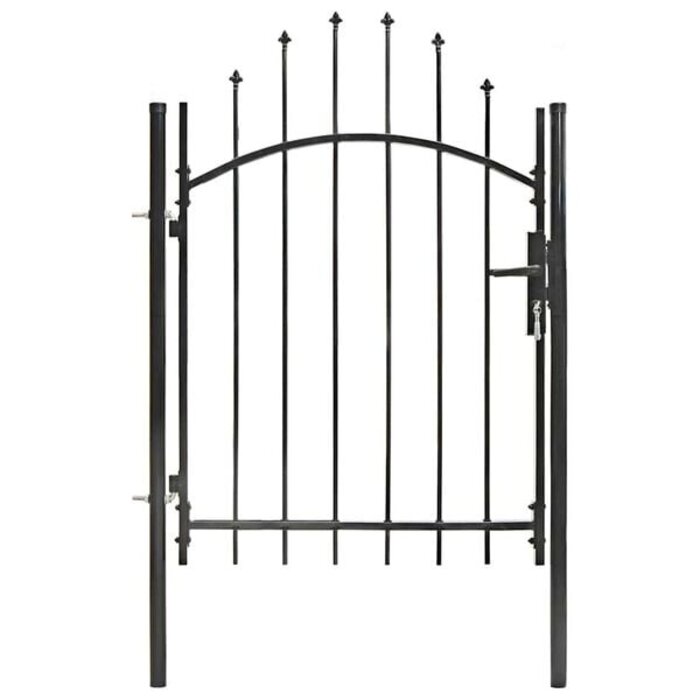 Robustes Gartentor 1x1,5 m Stahl Schwarz - Outlet bis zu 35% Rabatt
