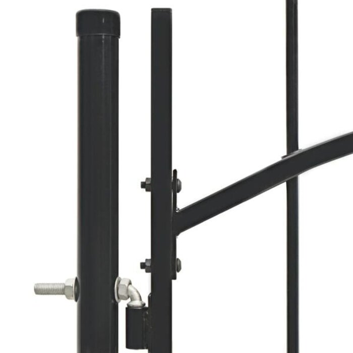 Robustes Gartentor 1x1,5 m Stahl Schwarz - Outlet bis zu 35% Rabatt