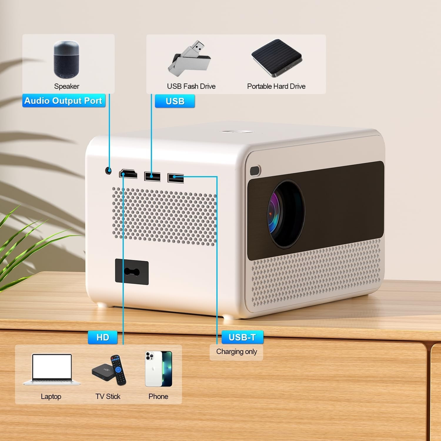 Full HD Beamer 1080P mit 16000 Lumen & WLAN - Jetzt bis zu 34% Rabatt sparen