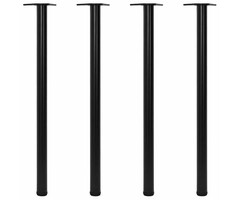 Vidaxl Tischbeine höhenverstellbar 1100 mm schwarz 4er-Set - bis zu 34% sparen