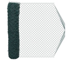 Vidaxl Maschendrahtzaun Stahl Grün 2 x 10 m - Jetzt bis zu 33% günstiger!