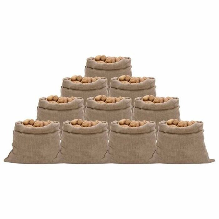 10er Set Jutesäcke 100x110cm - Naturfaser - jetzt bis zu 34% Rabatt sparen
