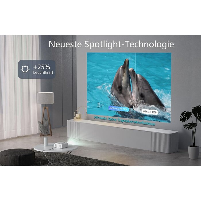 Tragbarer 1080P Full HD Mini-Beamer - WiFi 6 - bis zu 34% sparen