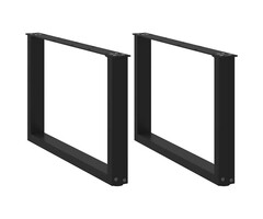 U-Design Couchtischbeine, Stahl schwarz, 70x43 cm - bis zu 33% reduziert